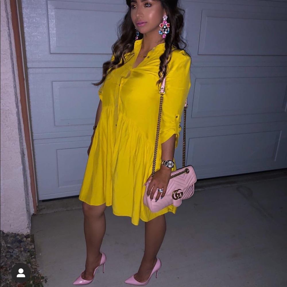Yellow Zara dress